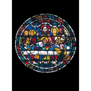 TRANSPARENTE POSTKARTE,  Chartres-Glasfenster Karte Nr. 38