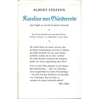 STEFFEN, ALBERT Karoline von Günderrode